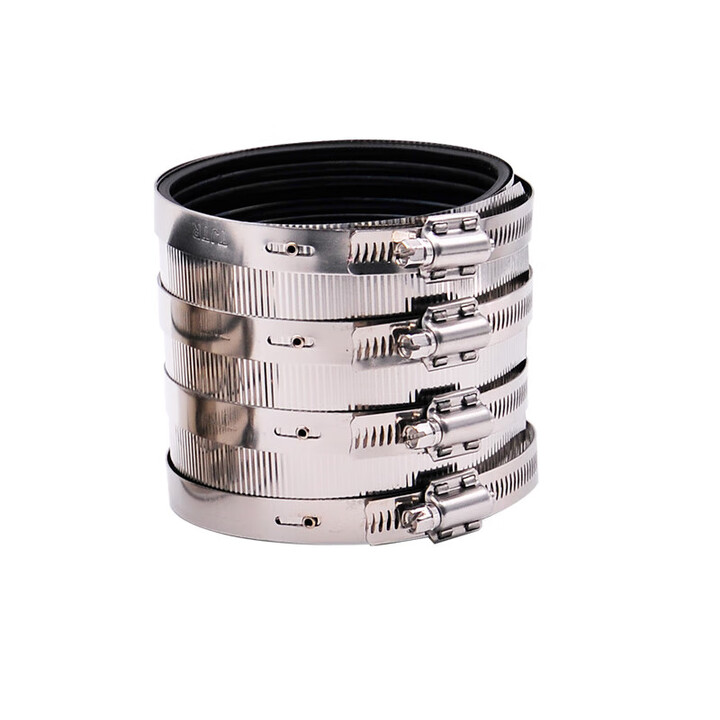 不锈钢管束与柔性抱箍 下水管道连接的强力卫士